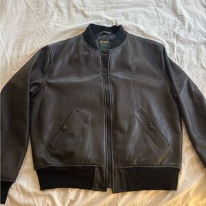 Schott NYC Leather Bomber Jacket – XXL – Made in USA – Black